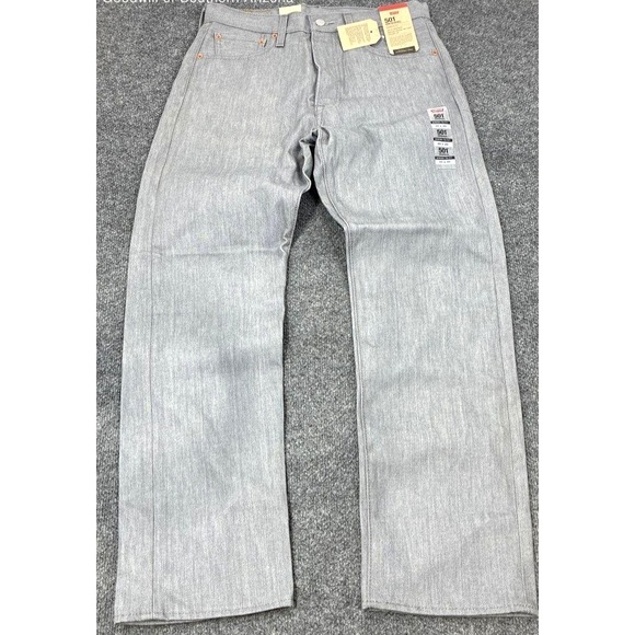 Levi's Other - Levi's 501 Original Shrink-To-Fit Men's Straight Leg Gray Denim Jeans SZ 30/30